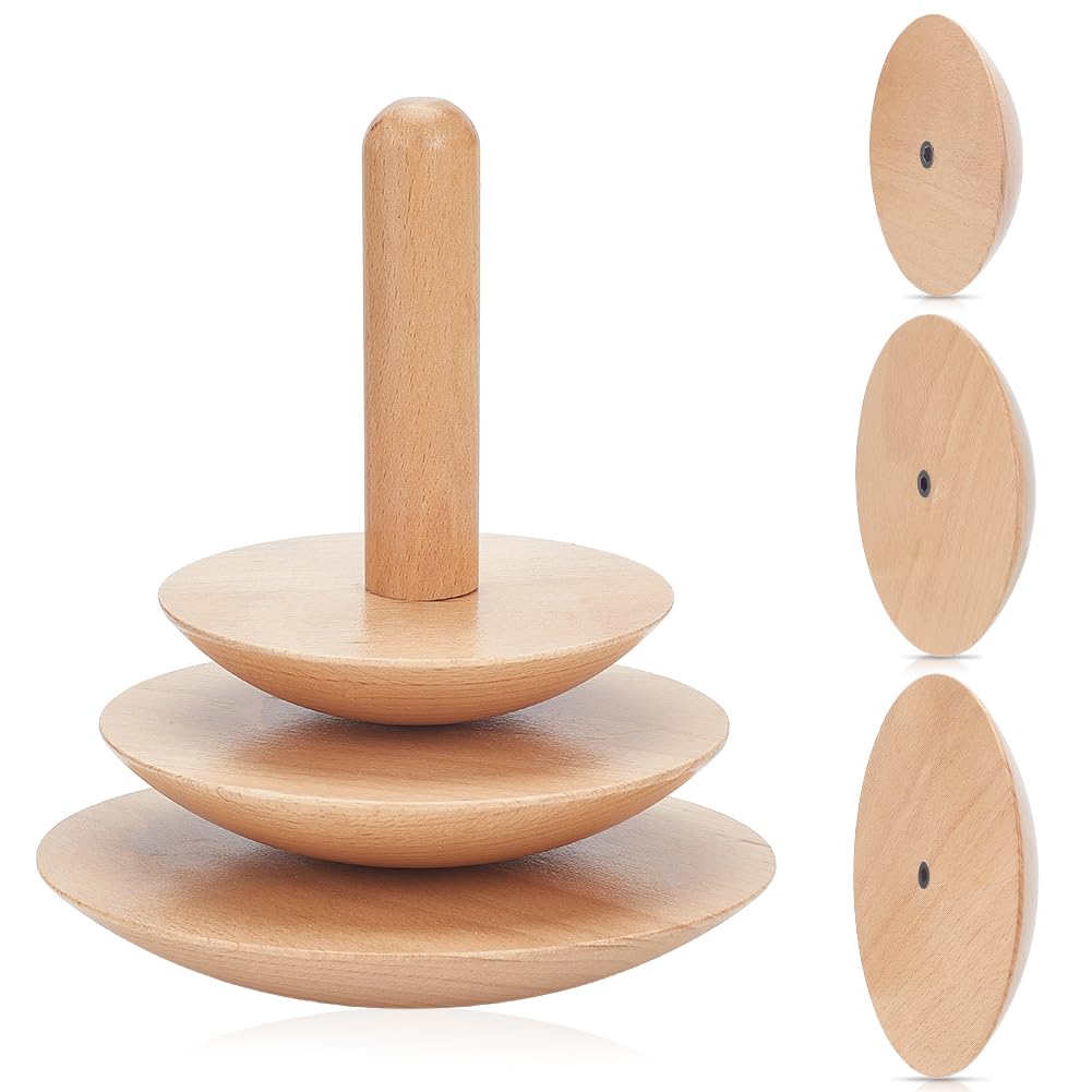 BENECREAT Moules Poterie Bois 114/140/161mm 3pcs + Poignée