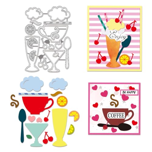 BENECREAT Tasses Café pochoir découpe métal gourmand