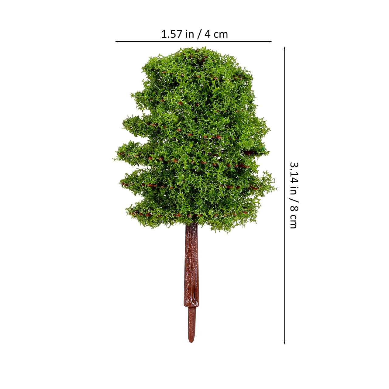 ROSENICE arbre miniature vert foncé lot 20 8cm