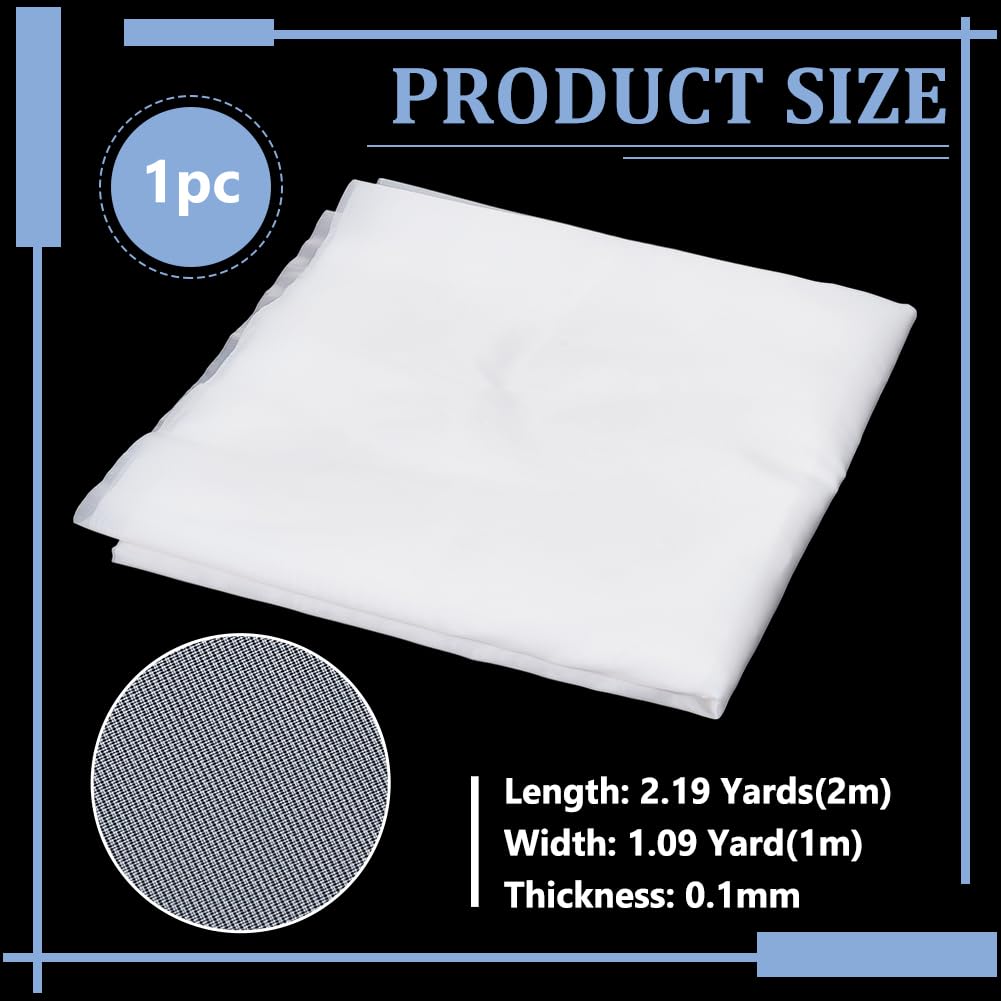 BENECREAT 200 mailles tissu filtrant nylon 2m x 1m fin