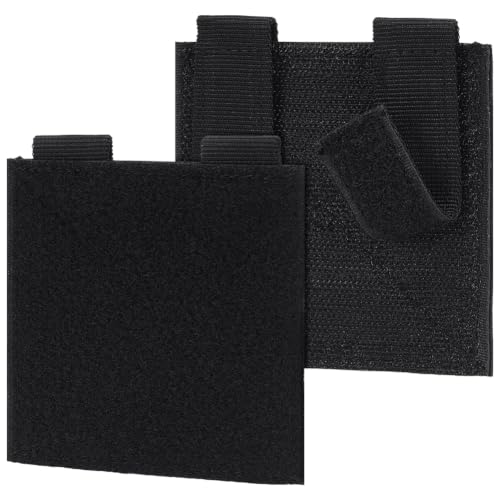 BENECREAT panneau patch tactique MOLLE noir 6 pcs 110mm
