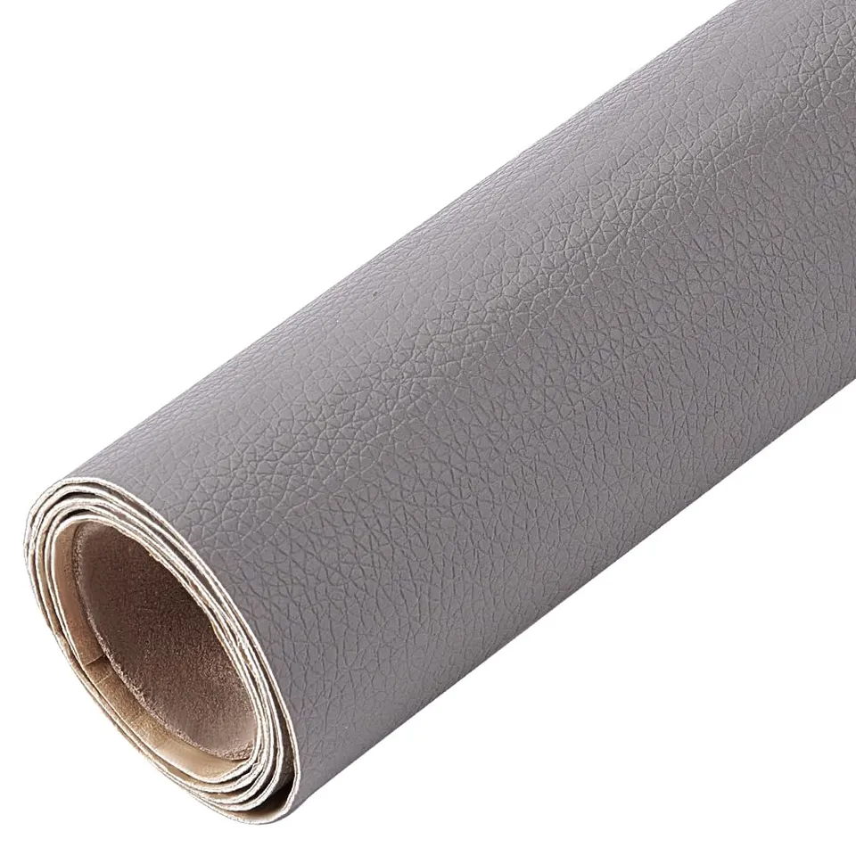 BENECREAT patch cuir autocollant gris 60x30 cm 0,8 mm