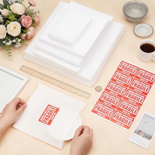 BENECREAT pochettes mousse calage fragile 5 tailles 240 pcs