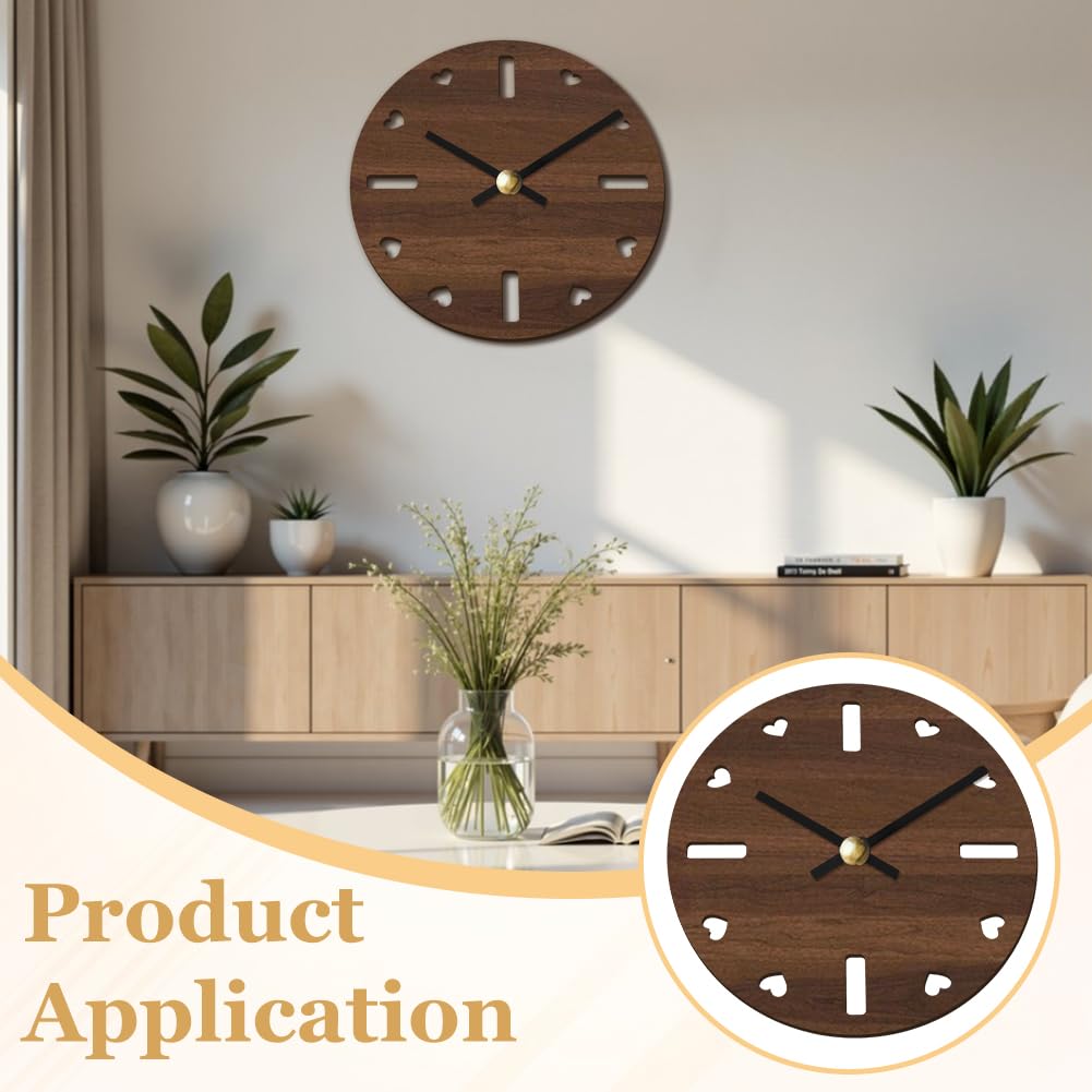 BENECREAT Gabarit Fraisage Acrylique Horloge Transparent 30cm 5mm