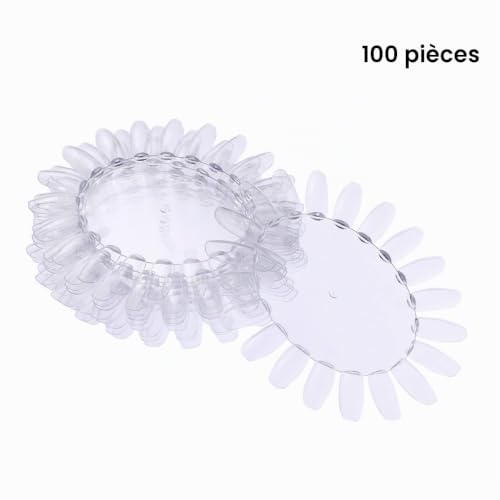 ROSENICE Nuancier Ongles Rond Transparent 20 Teintes 10 Pièces
