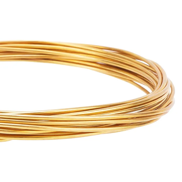 BENECREAT fil cuivre doré 1,6 mm 5 m bijoux