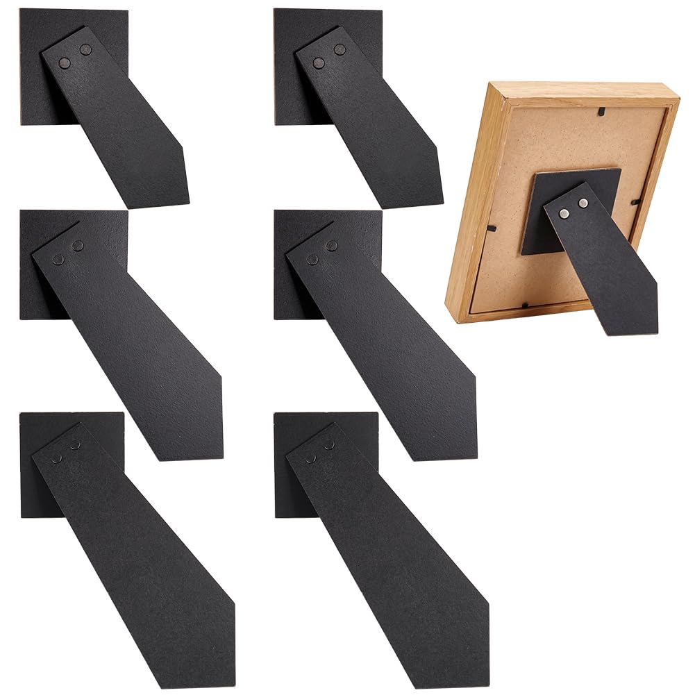 BENECREAT Chevalets Dos Cadre Photo Bois Fauve Lot de 6