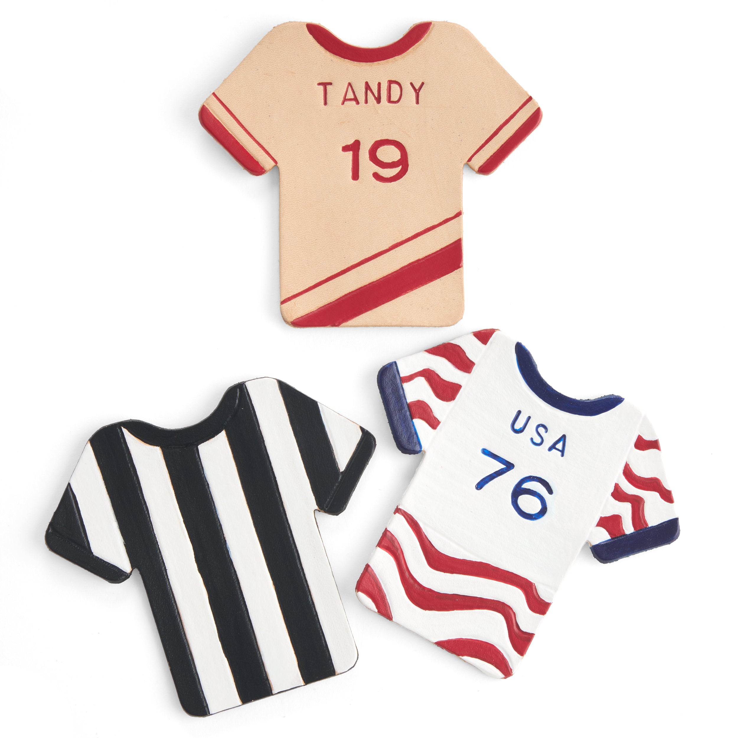 Tandy Leather Great Shapes maillot ballon cuir lot 6