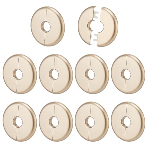 BENECREAT Cache Plomberie Rond 17,5mm 10pcs PVC Adhésif