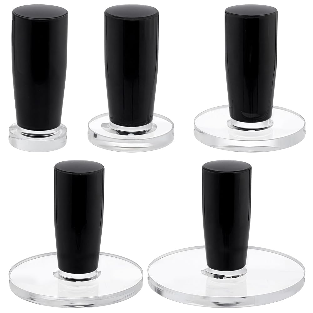 BENECREAT bloc tampon acrylique rectangle poignée 5 pcs
