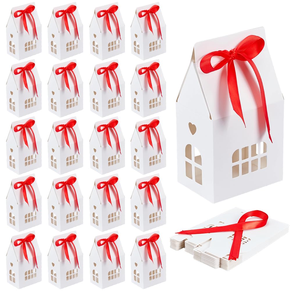 BENECREAT Boîtes Cadeau Maison Papier Kraft Marron 24 pcs