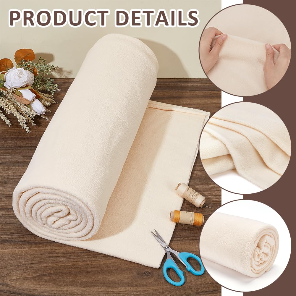BENECREAT tissu polaire papaye 2 m x 160 cm polyester
