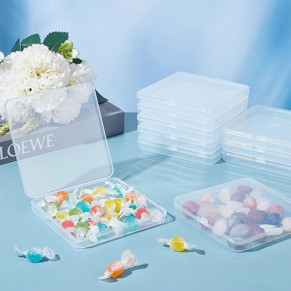 BENECREAT Boîtes plastique transparentes 11 cm lot 10