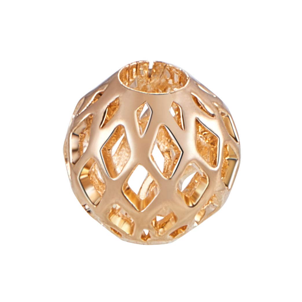BENECREAT Perles Intercalaires Plaqué Or 8x3 mm x30