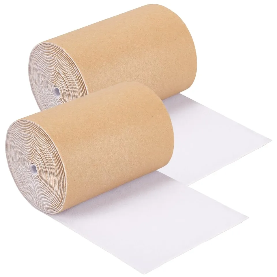 BENECREAT Velours Auto-Adhésif Blanc 10cm x 7,3m 2 Rouleaux