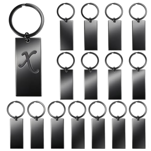 BENECREAT Plaques Inox Noir Gravure Laser 16pcs 80,5mm