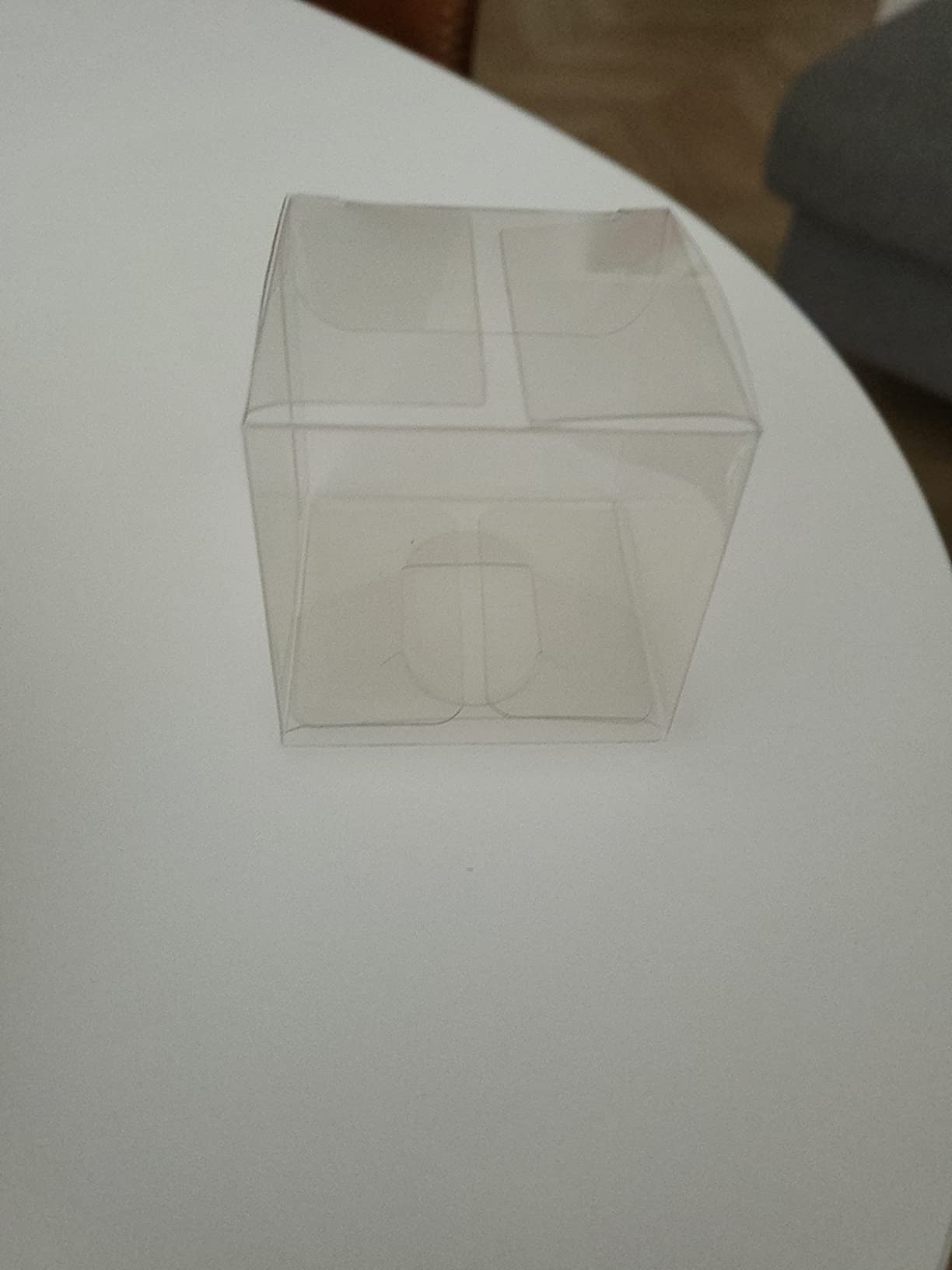 BENECREAT Boîte PVC Transparente 7x7x16cm Lot de 20 Mariage