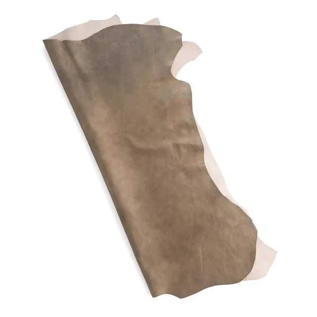 Tandy Leather Chèvre métallisée fumé cuir fin 0,4-1,2 mm