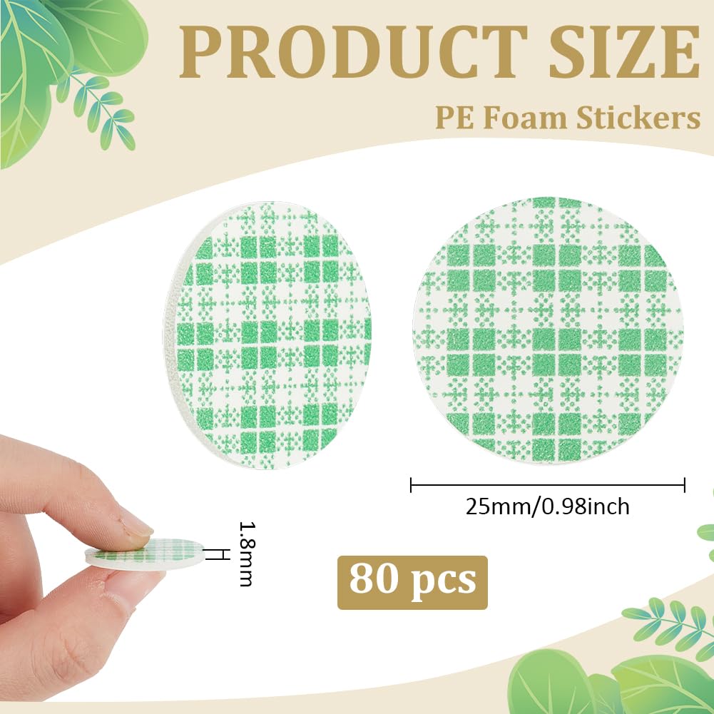BENECREAT pastille mousse adhésive 25mm lot 80 double face