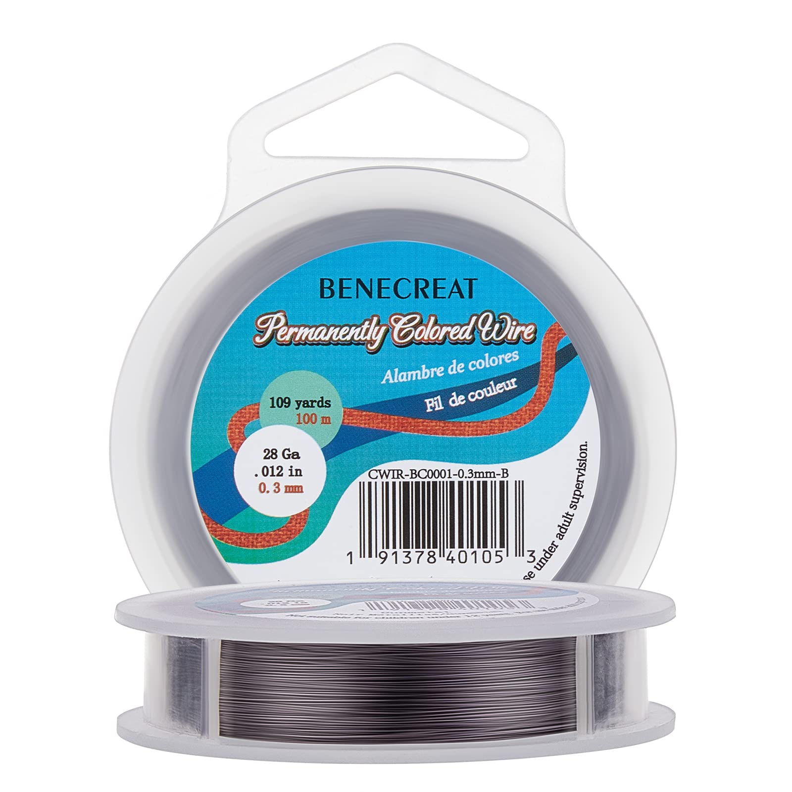 BENECREAT Fil Cuivre Or Bijoux 28 Gauge 100m 0.3mm