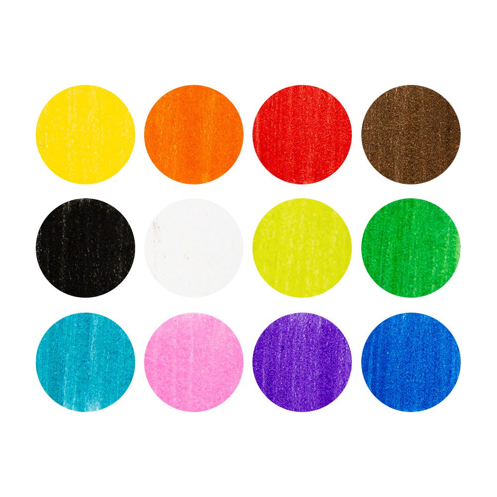 Nuvo Classic Crayons Couleur Cire Lot 12 Triangle