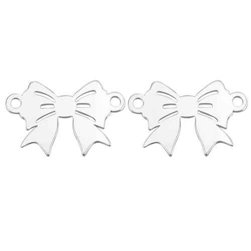 BENECREAT Noeud Papillon connecteur argent 925 lot de 2