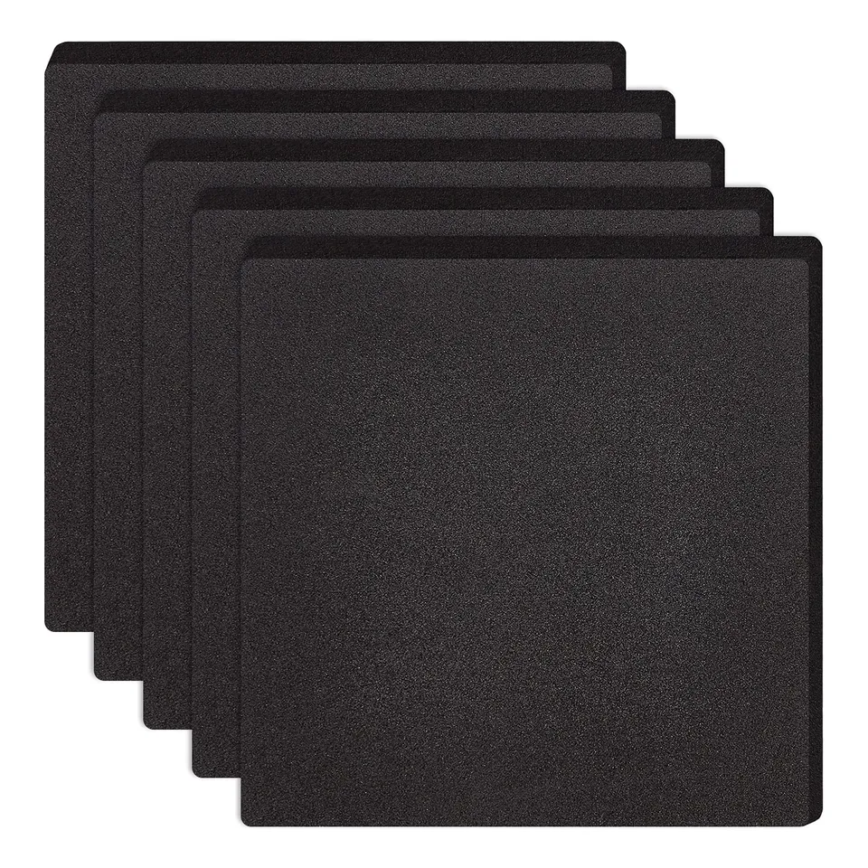BENECREAT feuille mousse EVA noire adhésive 15x15cm 8 pcs