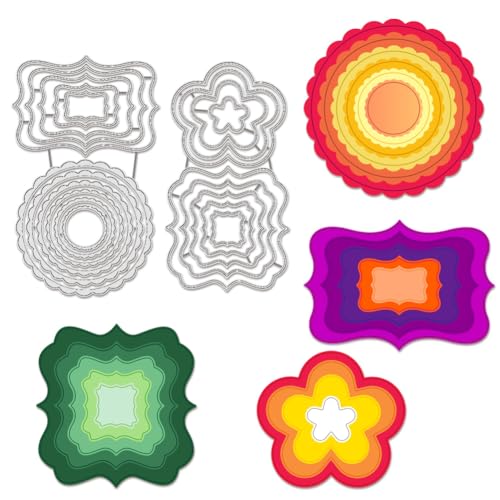 BENECREAT Bordure Graphique dies de découpe lot de 2 multi-formes