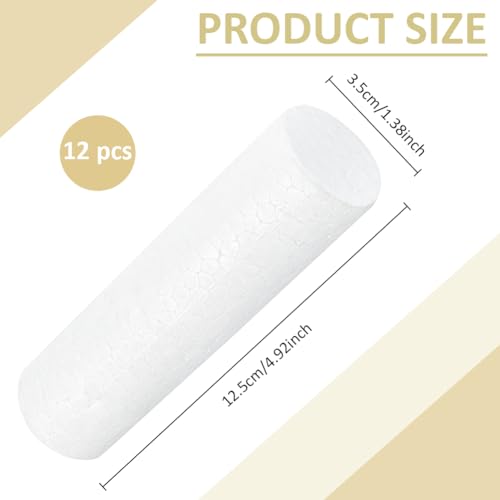 BENECREAT cylindre mousse blanche 12,5x3,5cm lot 12