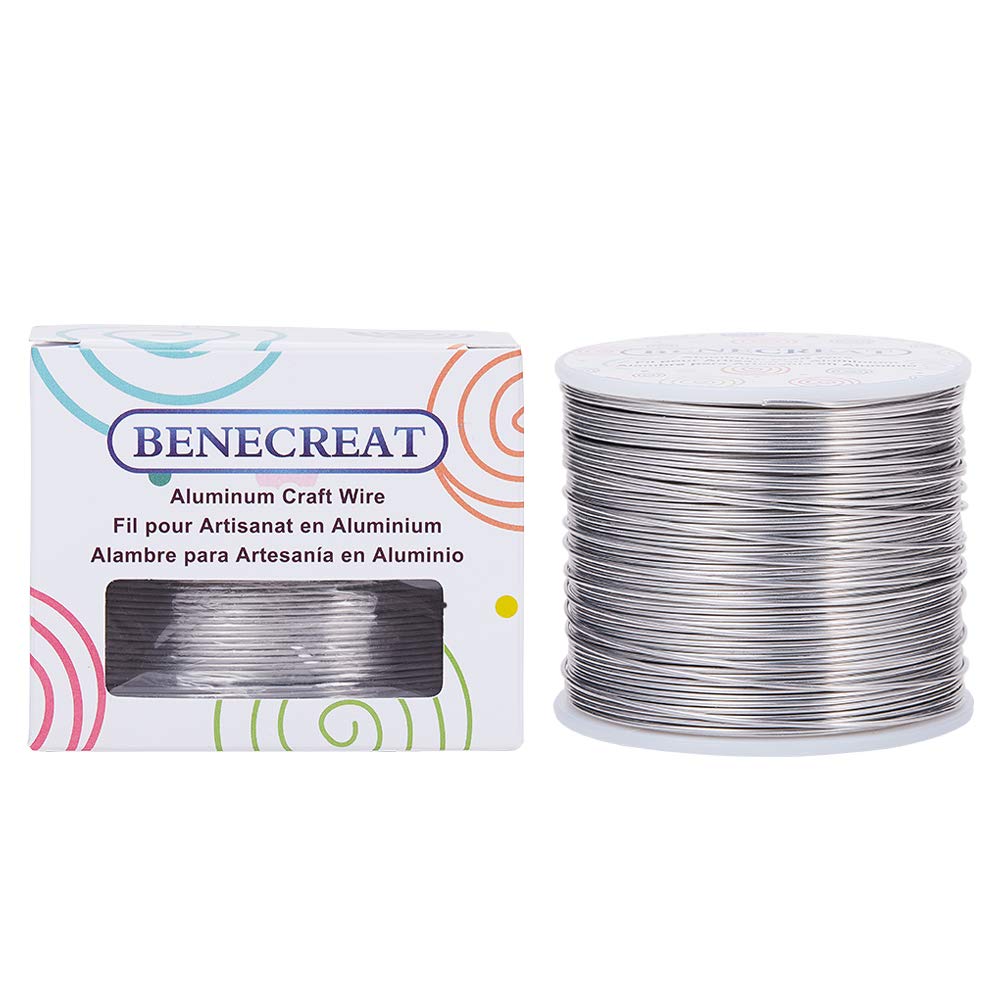 Benecreat Fil Aluminium Bijoux 1 mm 150 m Couleur