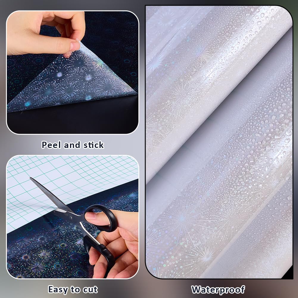 BENECREAT autocollant holographique 5m feux d'artifice