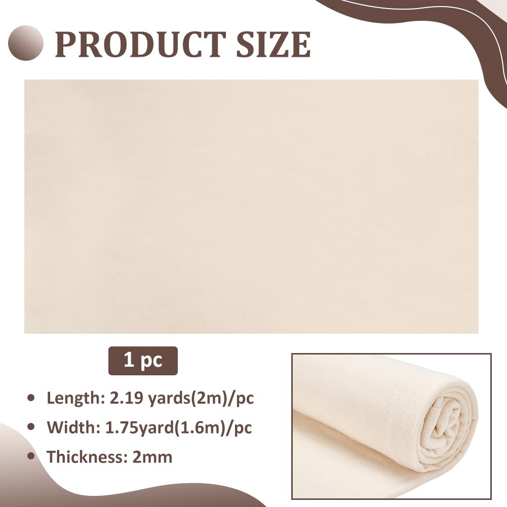 BENECREAT tissu polaire papaye 2 m x 160 cm polyester