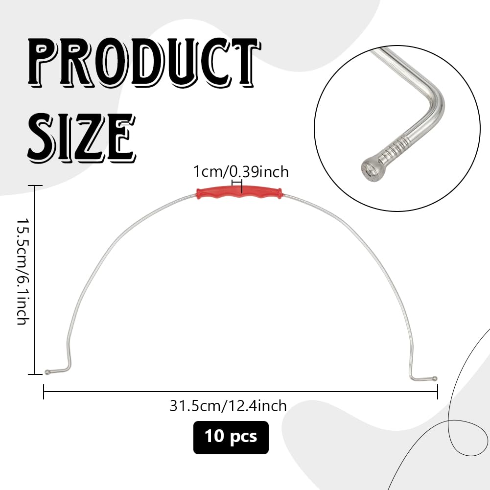 BENECREAT Poignée Seau Inox 155mm Lot 10 Plastique