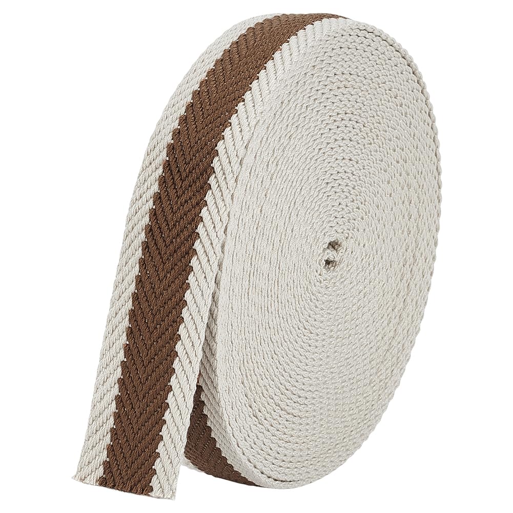 BENECREAT Sangle Rayée Vert Foncé 9.14m Ruban 32mm