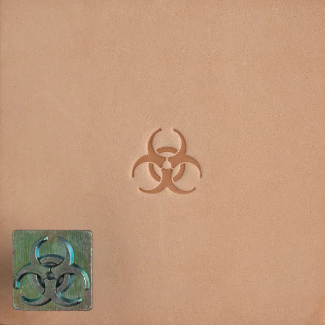 Tandy Leather Craftool Biohazard petit matoir cuir 16 mm