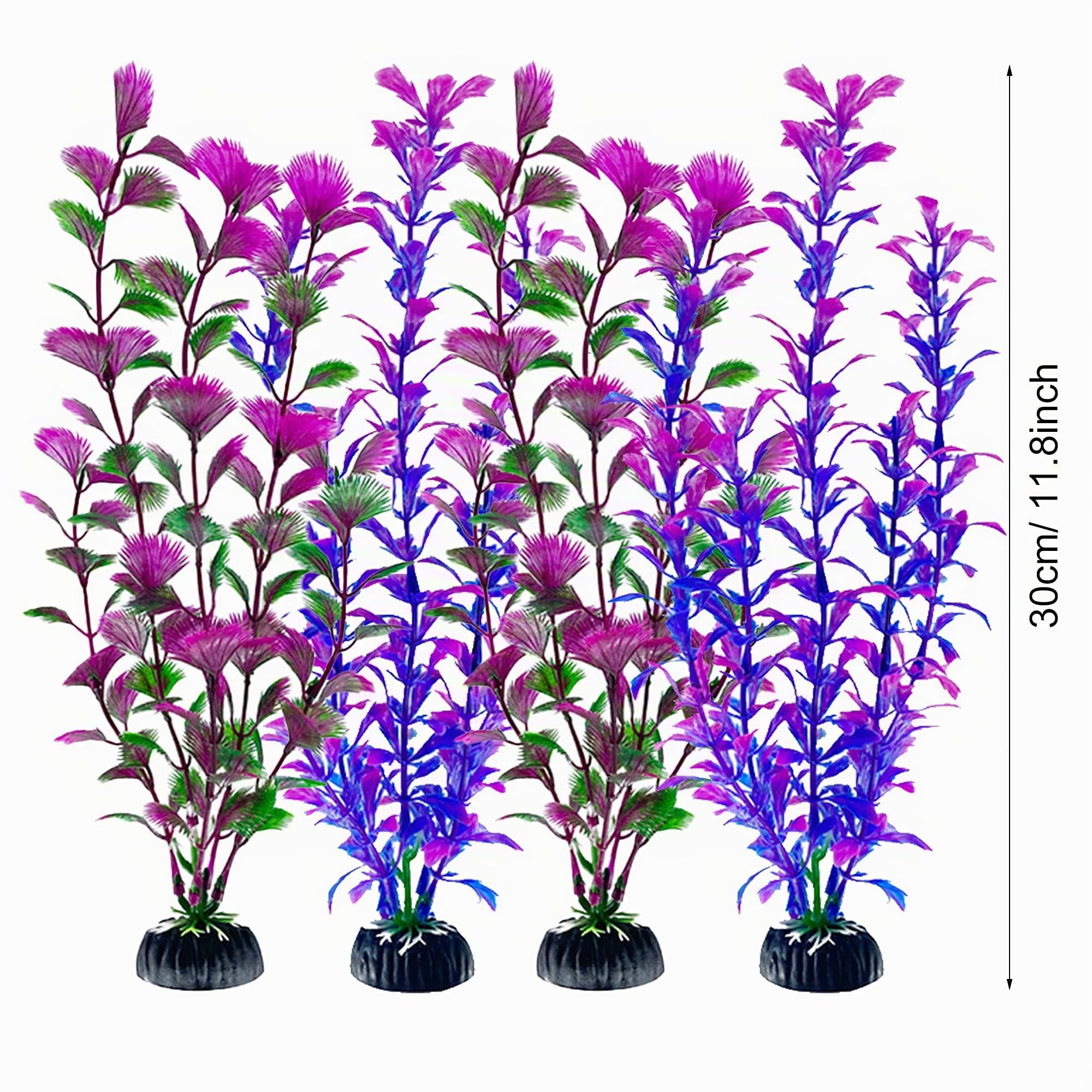 Cayway 37 Plantes Aquarium Plastique Style 1 Vert