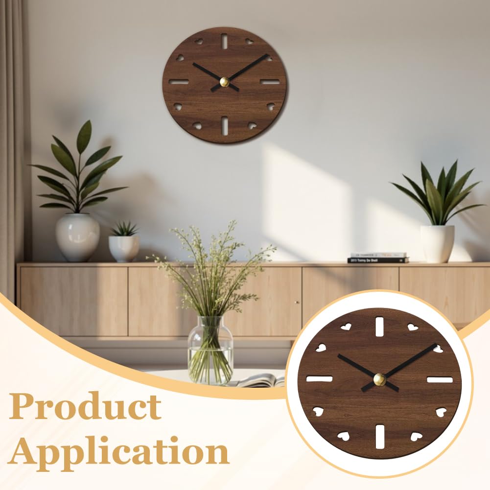 BENECREAT Gabarit Fraisage Acrylique Horloge Transparent 25cm 5mm