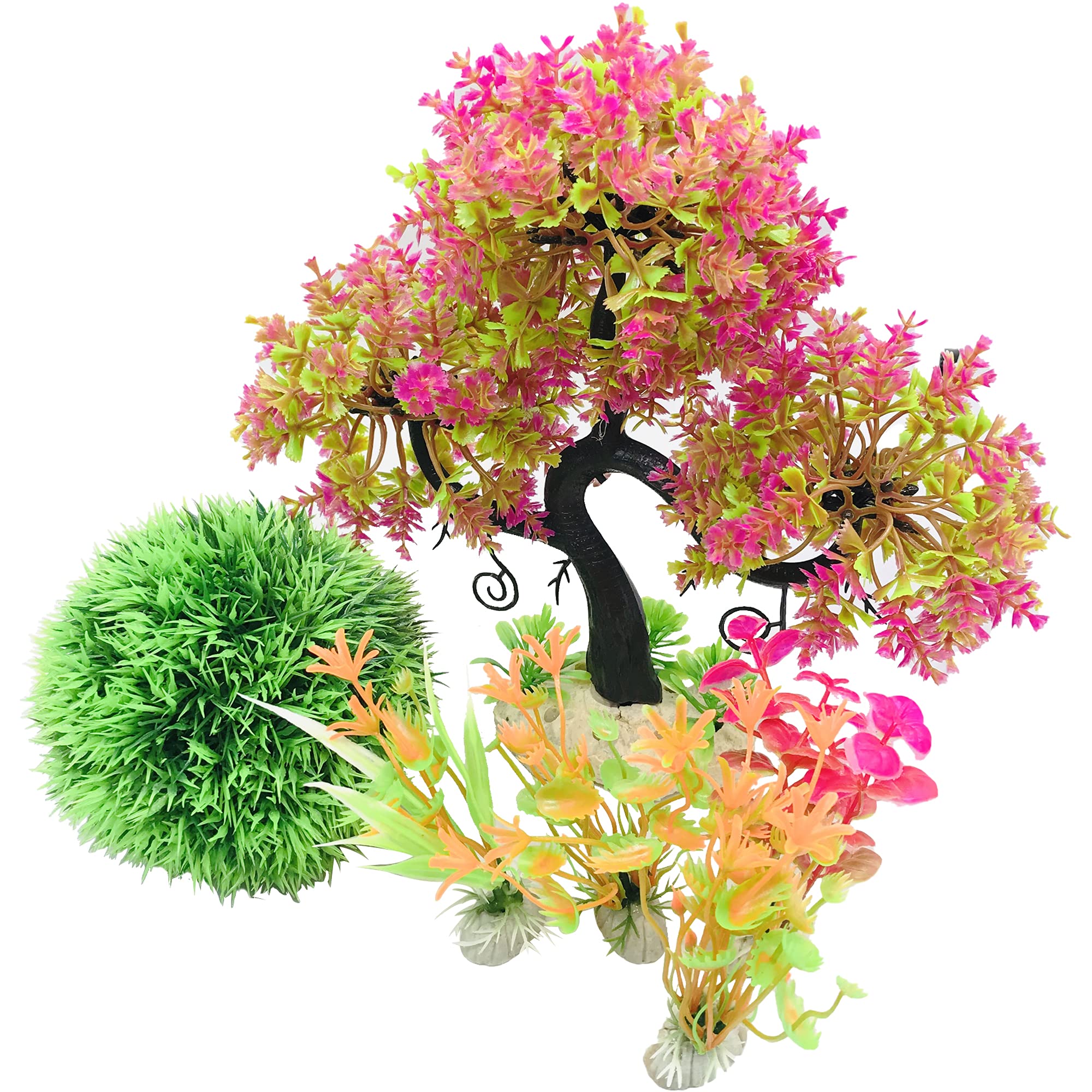 Cayway Plantes Artificielles Aquarium 27 pcs 7-18 cm