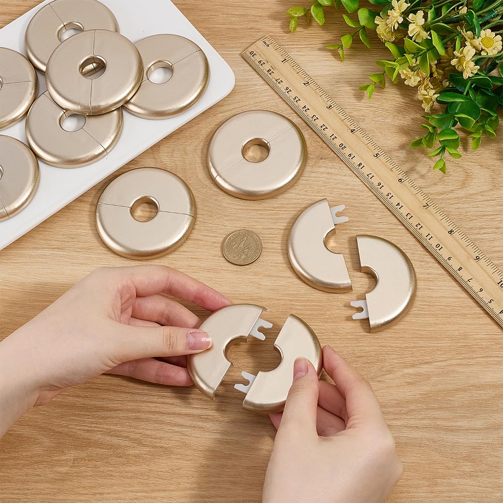 BENECREAT Cache Plomberie Rond 17,5mm 10pcs PVC Adhésif
