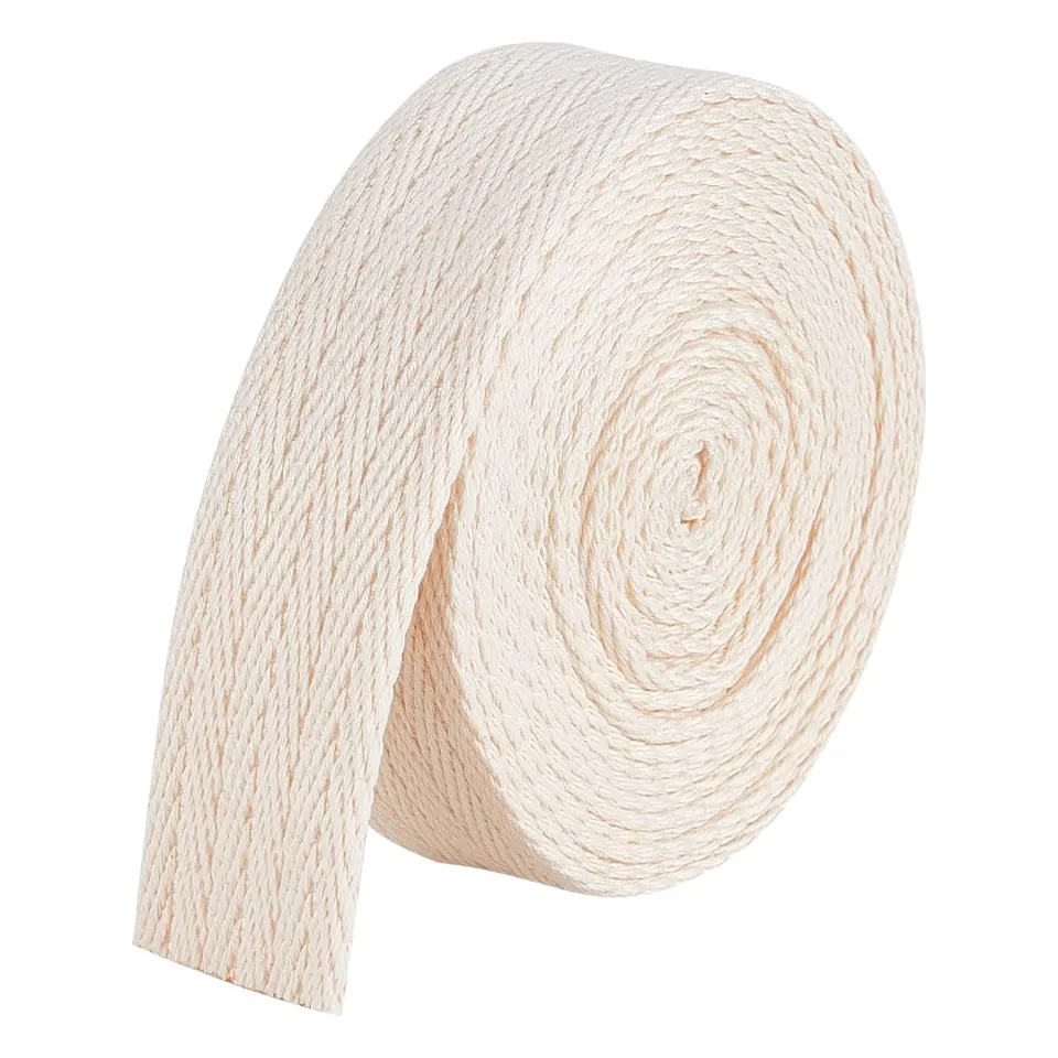 BENECREAT Ruban Sergé Beige 4,5 m 35 mm Polycoton