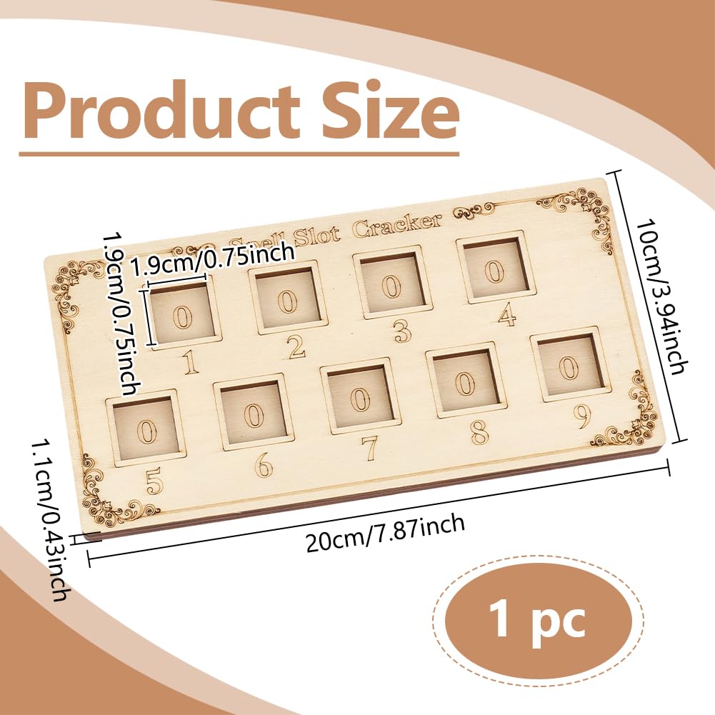 BENECREAT Compteur sorts bois 20x10cm rangement dé