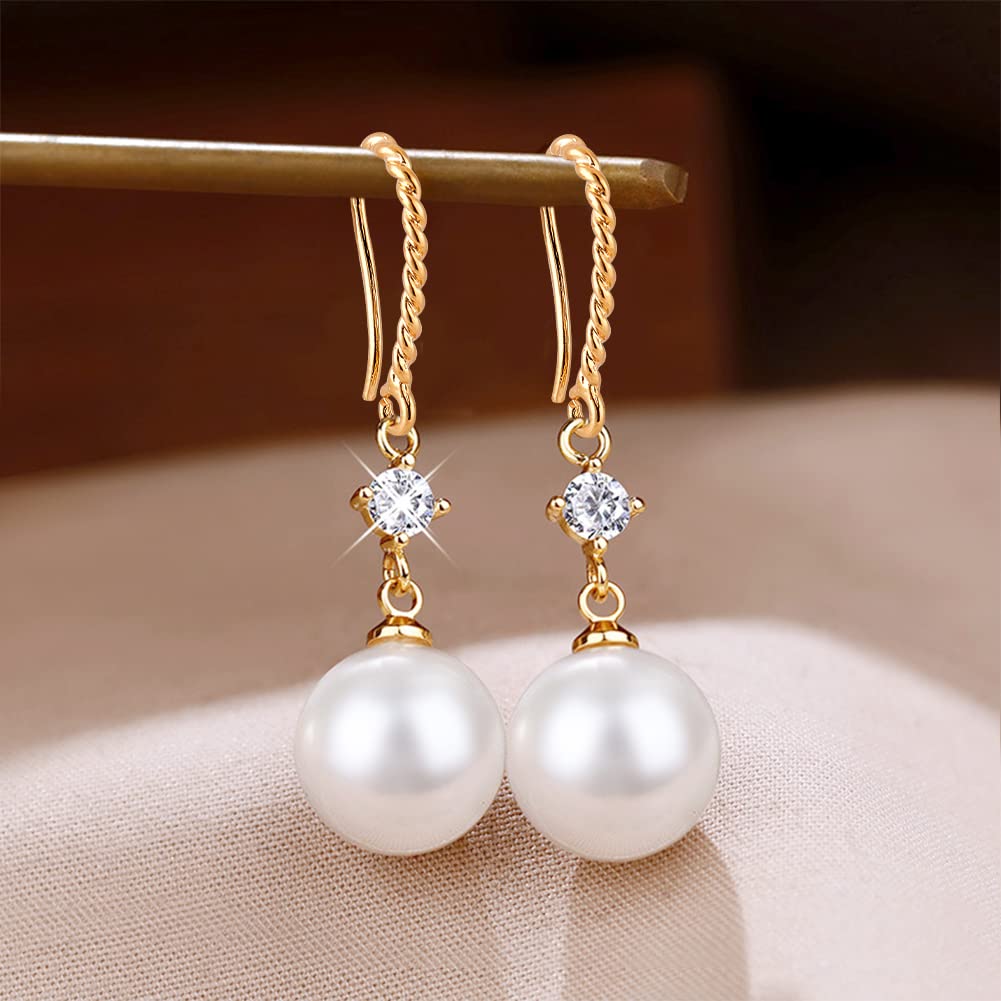 BENECREAT clous oreilles plaqué or 14K crochets