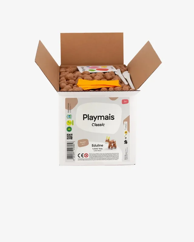 PLAYMAÏS Eduline Classic recharge 1000 pièces marron