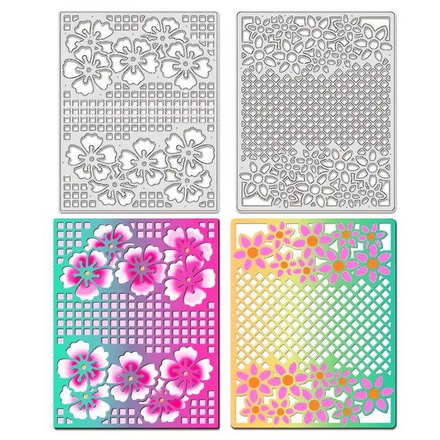 BENECREAT Printemps Fleurs matrice découpe 2 pcs acier