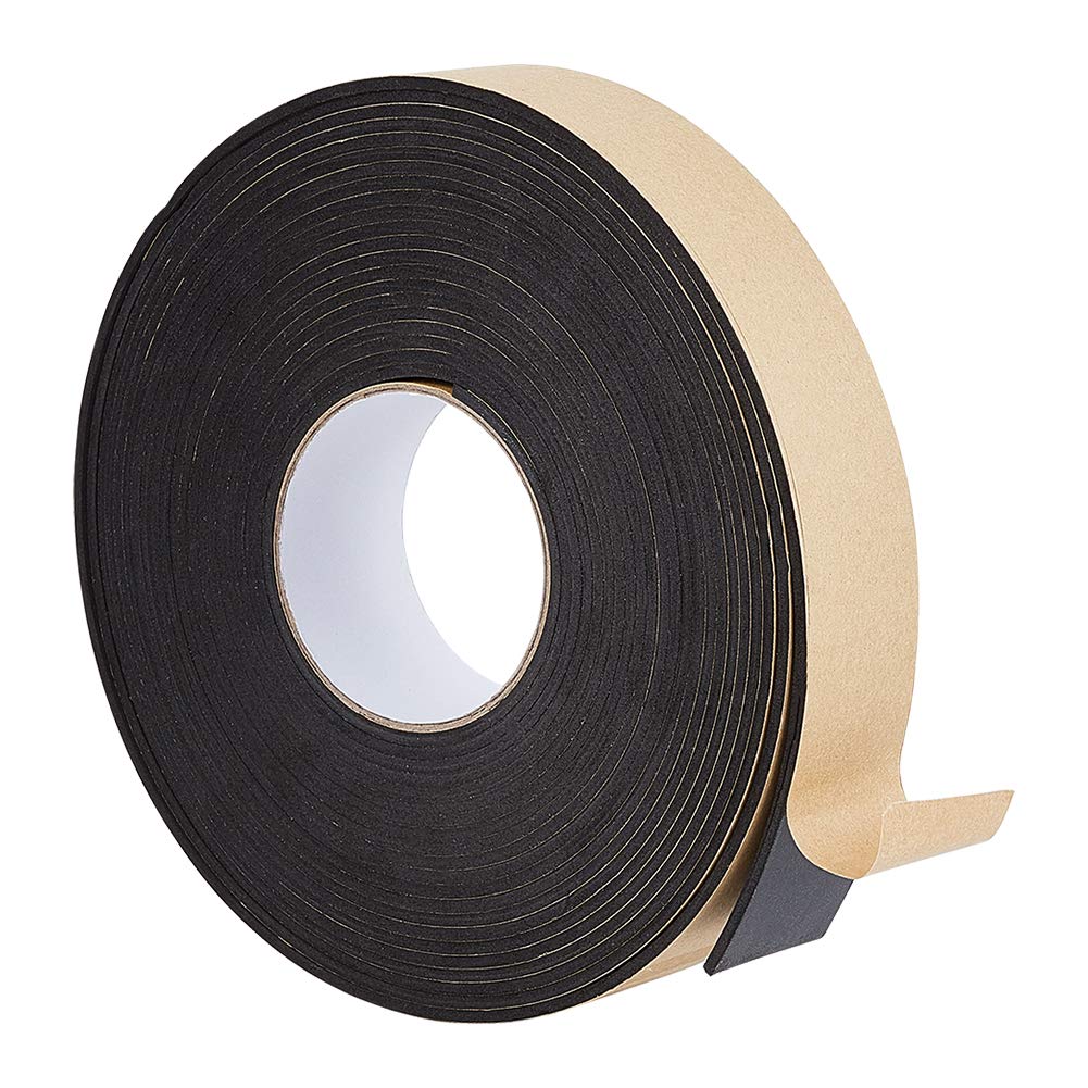 BENECREAT ruban mousse adhésif 30mmx3mm 10m noir isolant
