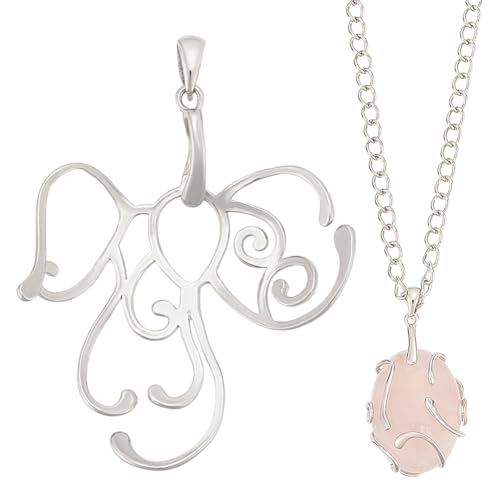 BENECREAT Support Pendentif Argent 925 Griffe Irrégulier