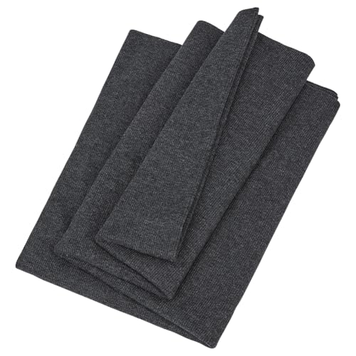 BENECREAT tissu bord-côte coton gris anthracite 50x120cm