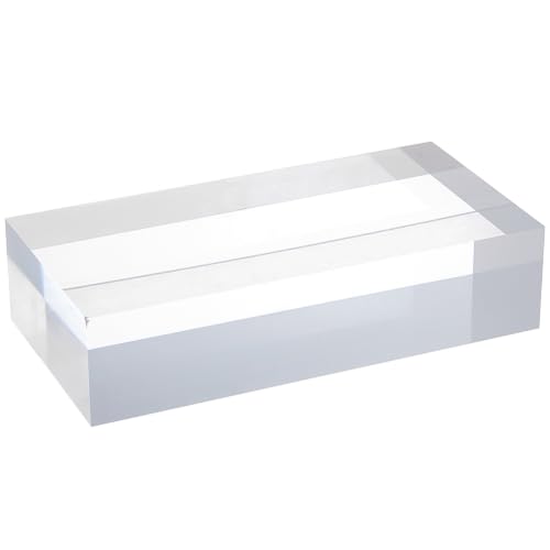 BENECREAT Bloc 20x10x4,75cm Socle Acrylique Transparent