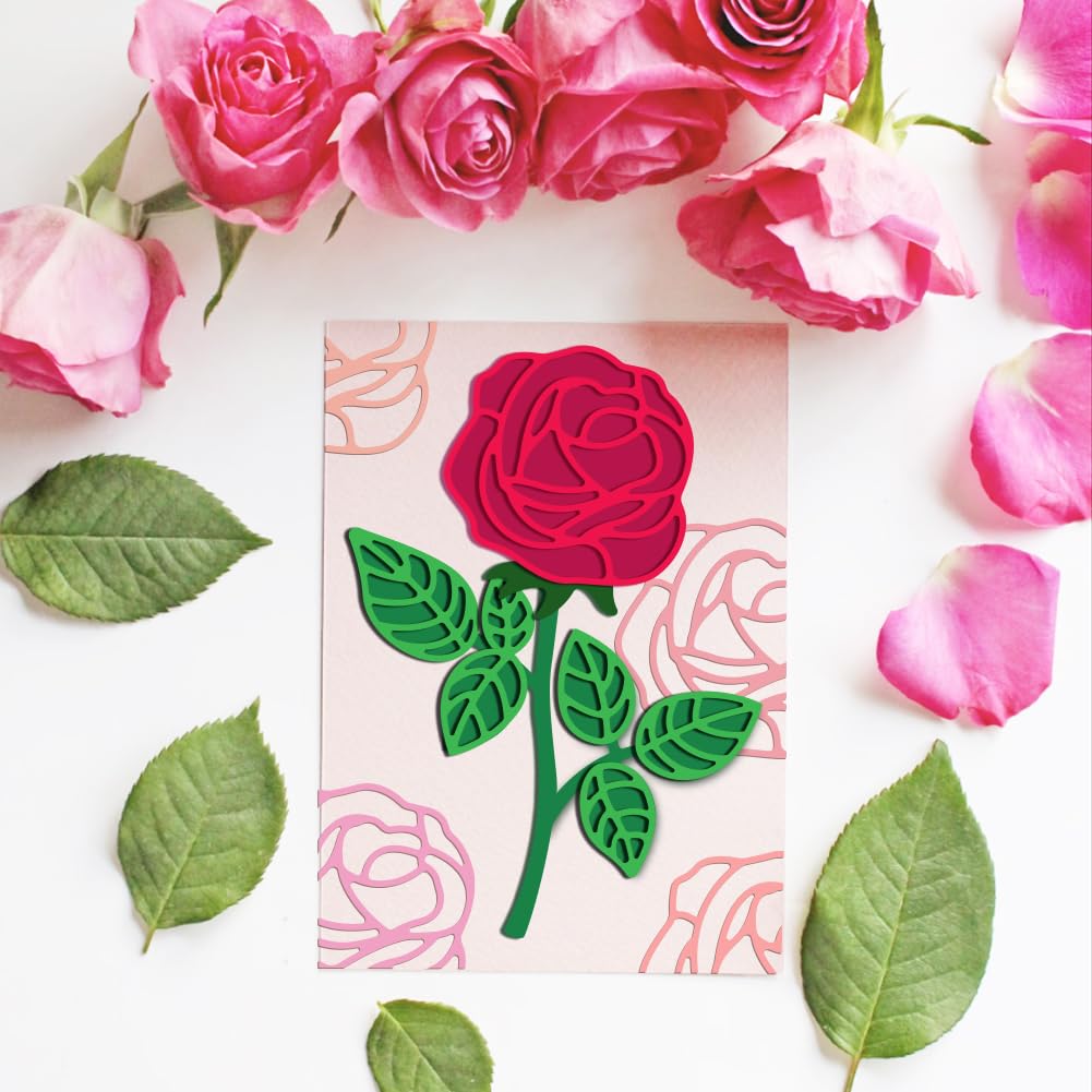 BENECREAT Matrice Découpe Métal Bouquet Roses Scrapbooking
