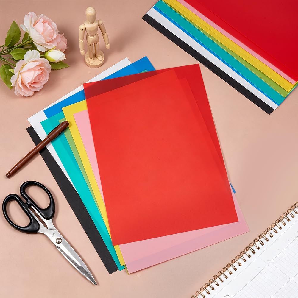BENECREAT Feuilles PVC Souples A4 24 pcs 8 couleurs
